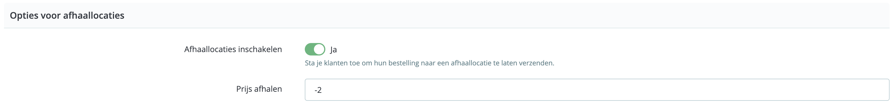 MyParcel PrestaShop plugin instellingen PostNL opties voor afhaallocaties